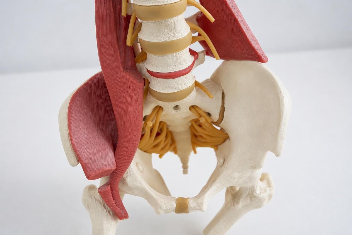 Spine and nerve anatomy model illustrating neuropathy pathways treated at Crest Hill Clinic near Joliet
