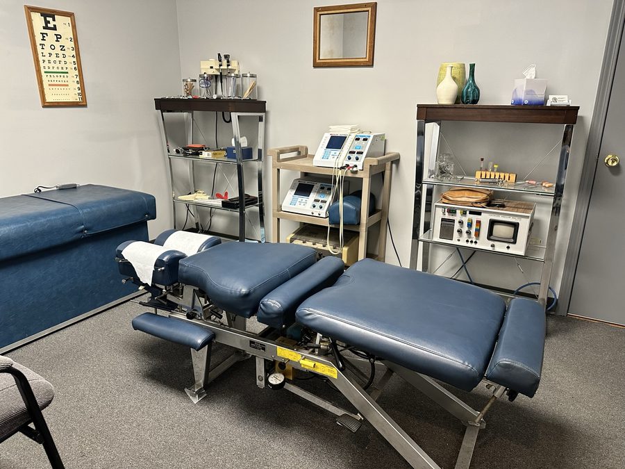 Examination room at Crest Hill Clinic near Joliet, IL