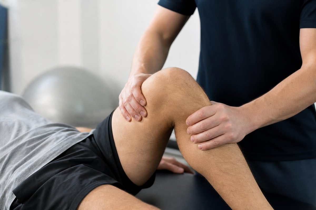 Physical therapy for sports injury rehabilitation at Crest Hill Clinic near Joliet